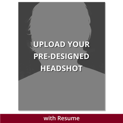 Headshot Style X - Portrait with Resume